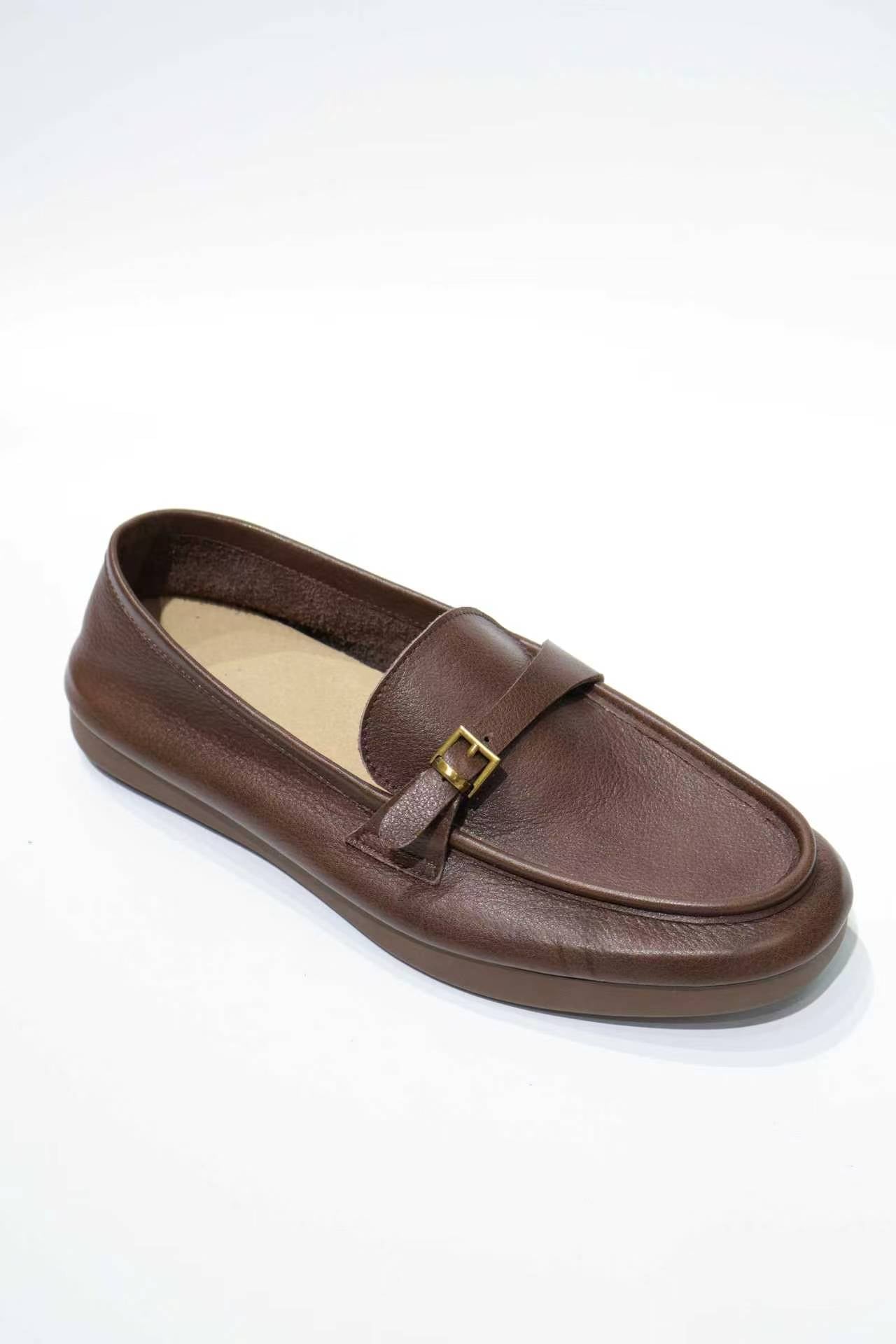 Premium Glue-Free Leather Loafers - Ultra-Soft & Professional Comfort for Commuting