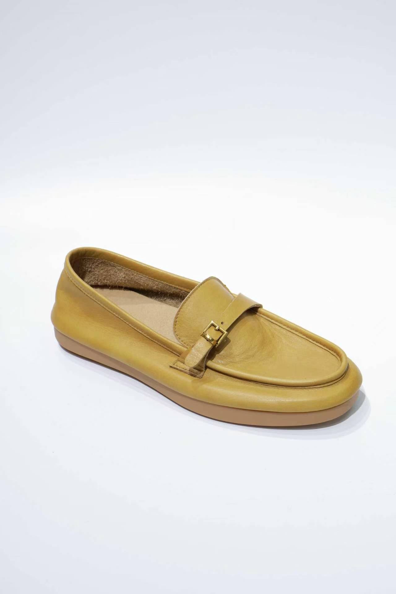 Premium Glue-Free Leather Loafers - Ultra-Soft & Professional Comfort for Commuting