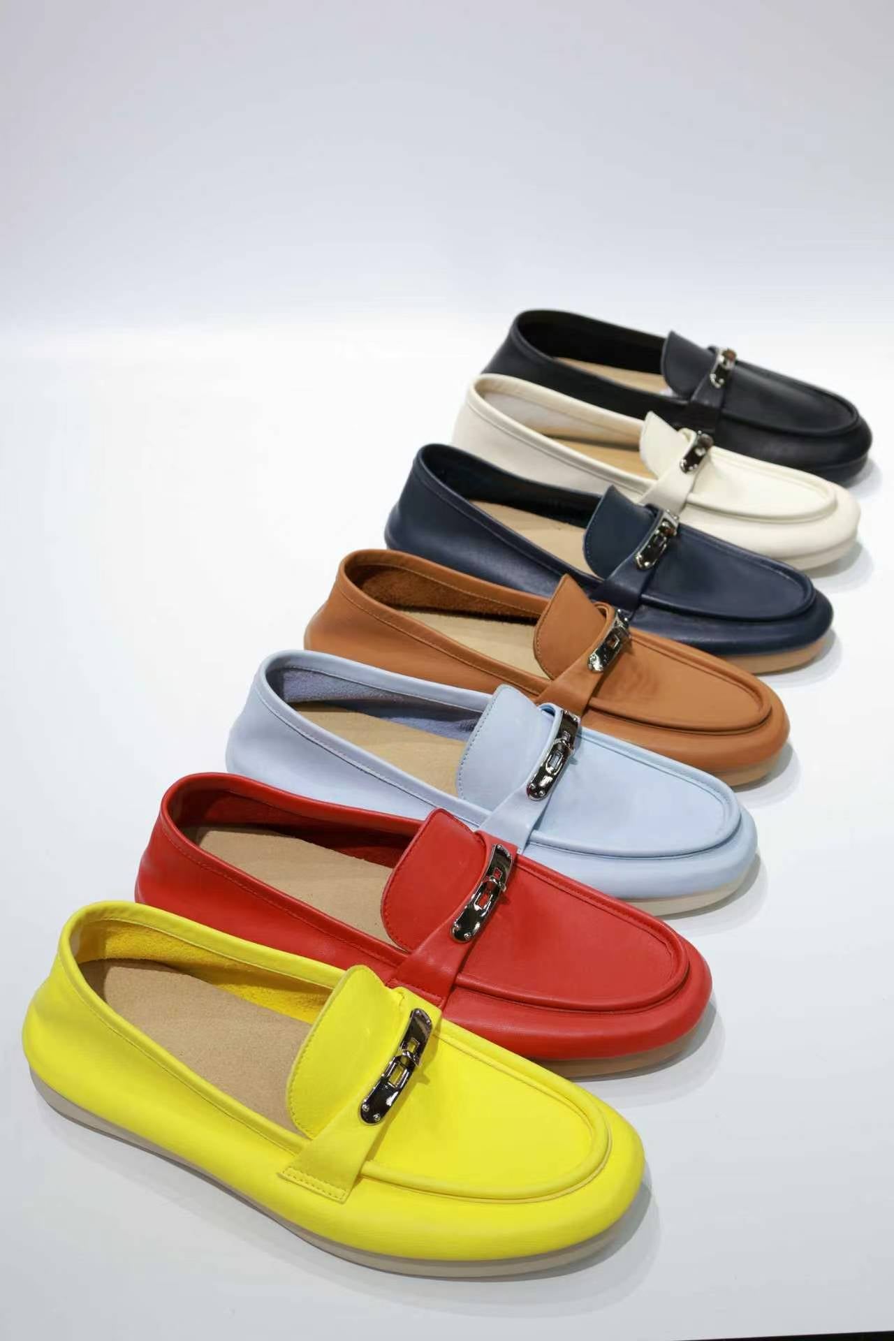 Premium Glue-Free Leather Loafers - Ultra-Soft & Professional Comfort for Commuting