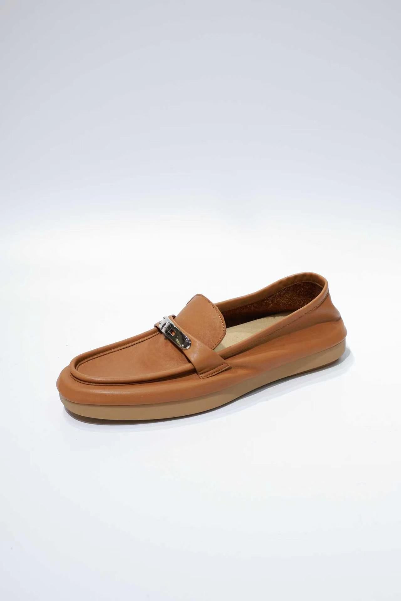 Premium Glue-Free Leather Loafers - Ultra-Soft & Professional Comfort for Commuting