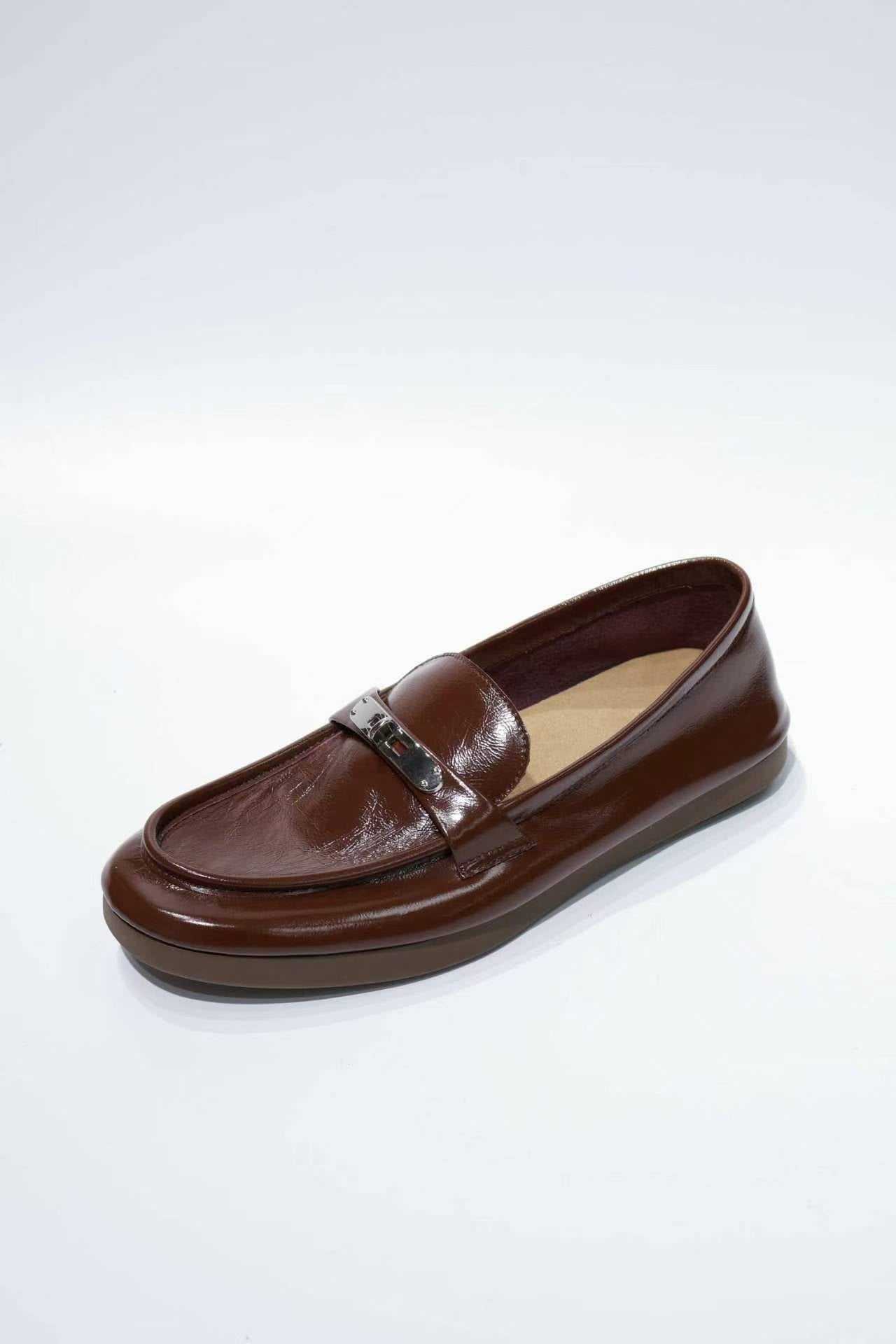 Premium Glue-Free Leather Loafers - Ultra-Soft & Professional Comfort for Commuting