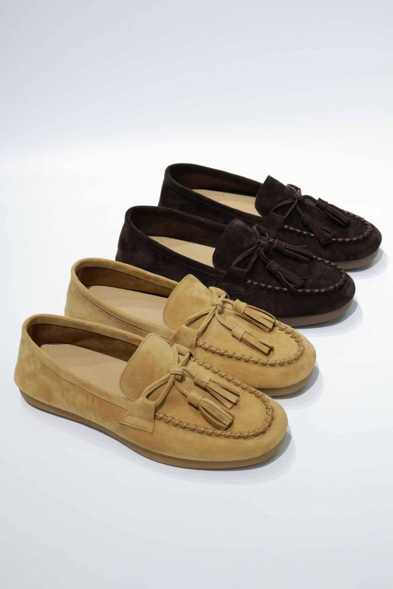 Premium Glue-Free Leather Loafers - Ultra-Soft & Professional Comfort for Commuting