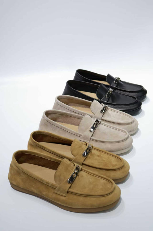 Premium Glue-Free Leather Loafers - Ultra-Soft & Professional Comfort for Commuting