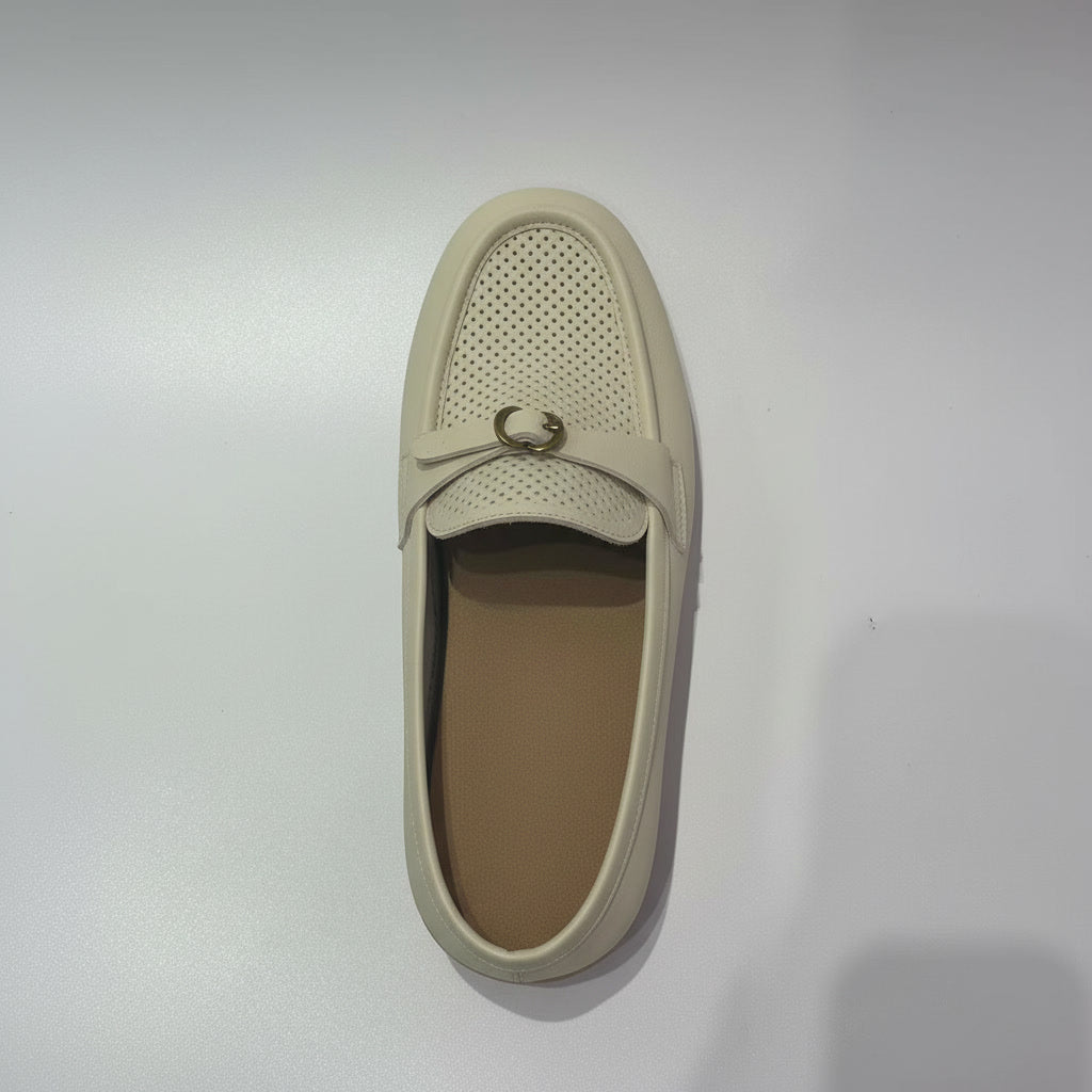 Women Leather Loafers | Glue-Free Construction | OEM Factory Supply