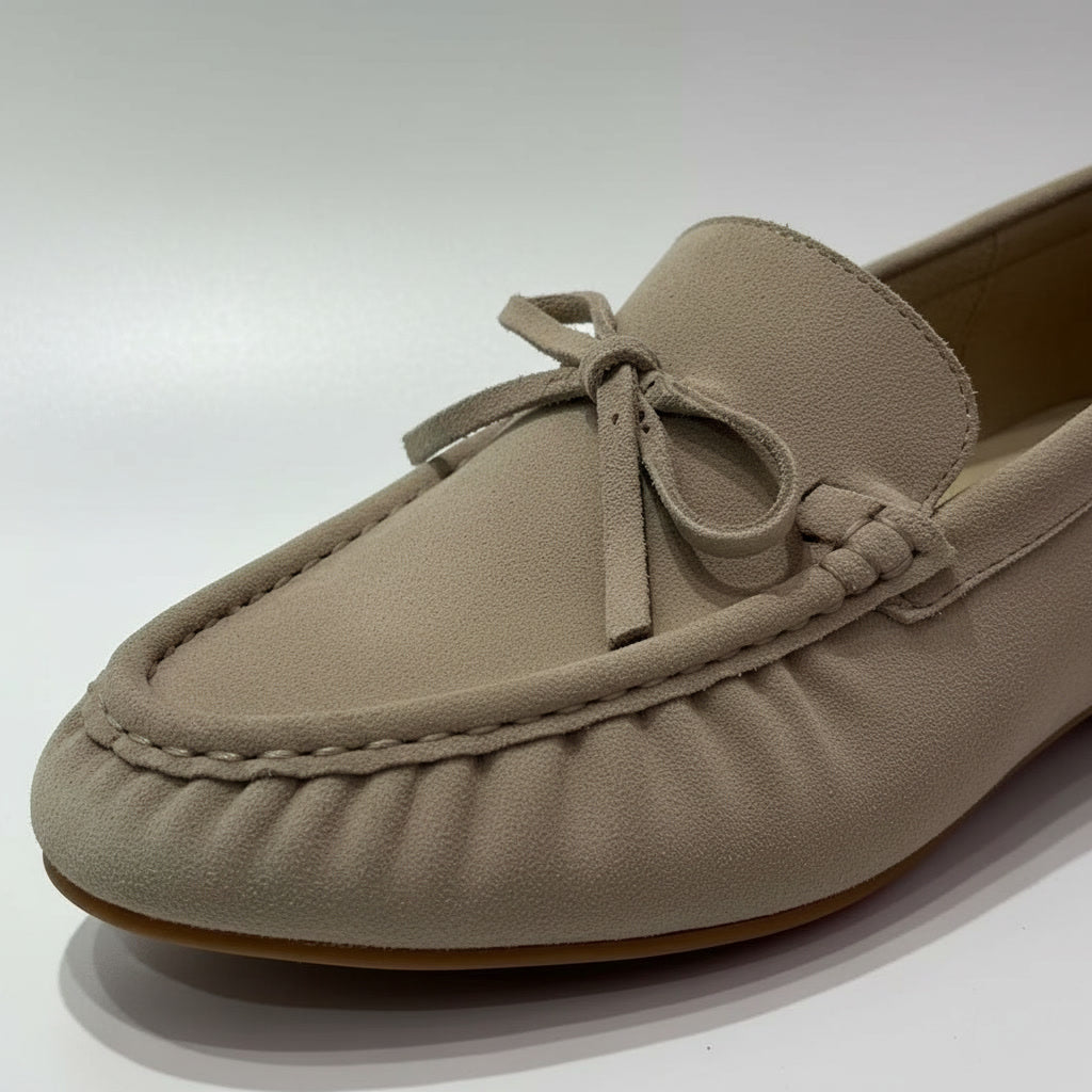Women Leather Loafers | Glue-Free Construction | OEM Factory Supply