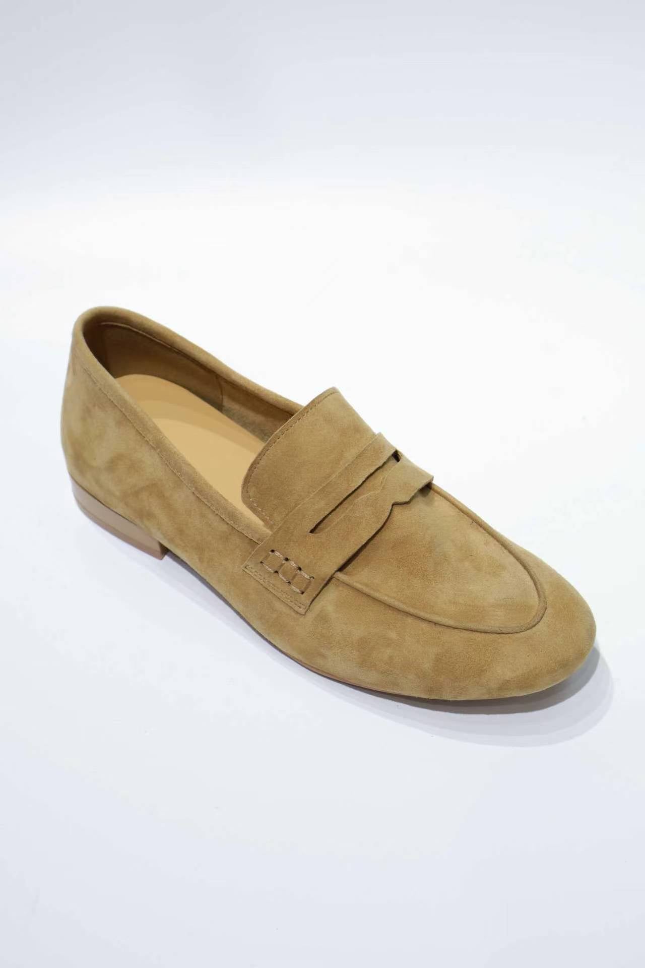 Women Leather Loafers | Glue-Free Construction | OEM Factory Supply