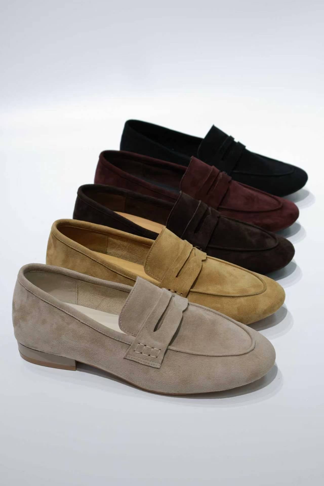 Women Leather Loafers | Glue-Free Construction | OEM Factory Supply
